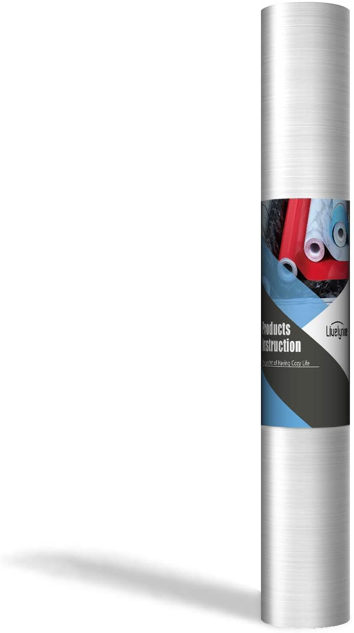 Adhésif Acier Inoxydable Effet Nickel Brossé pour Cuisine & Électroménager 3m*60cm