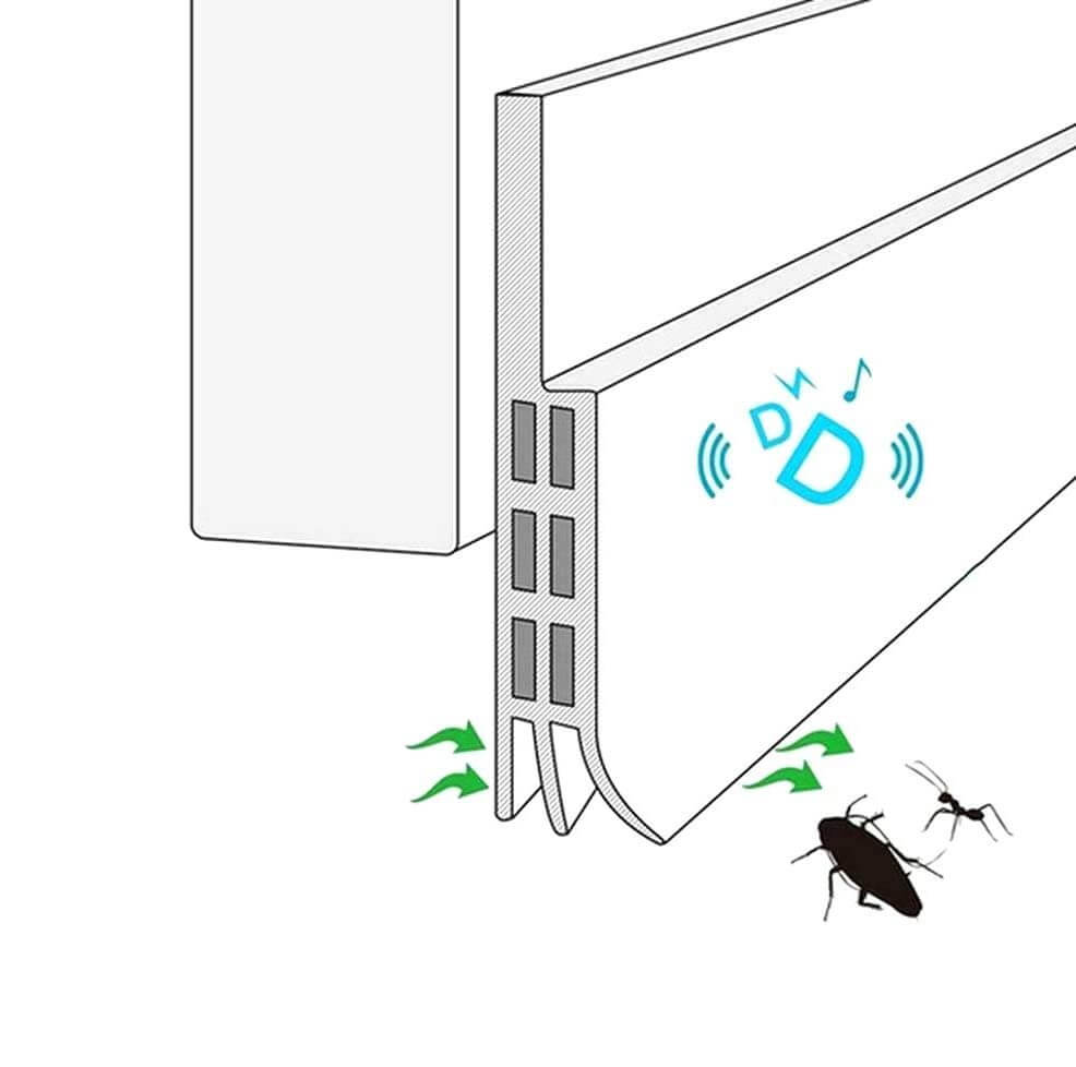 Bande d'Isolation à 3 Couches pour Porte et Fenêtre - Marron