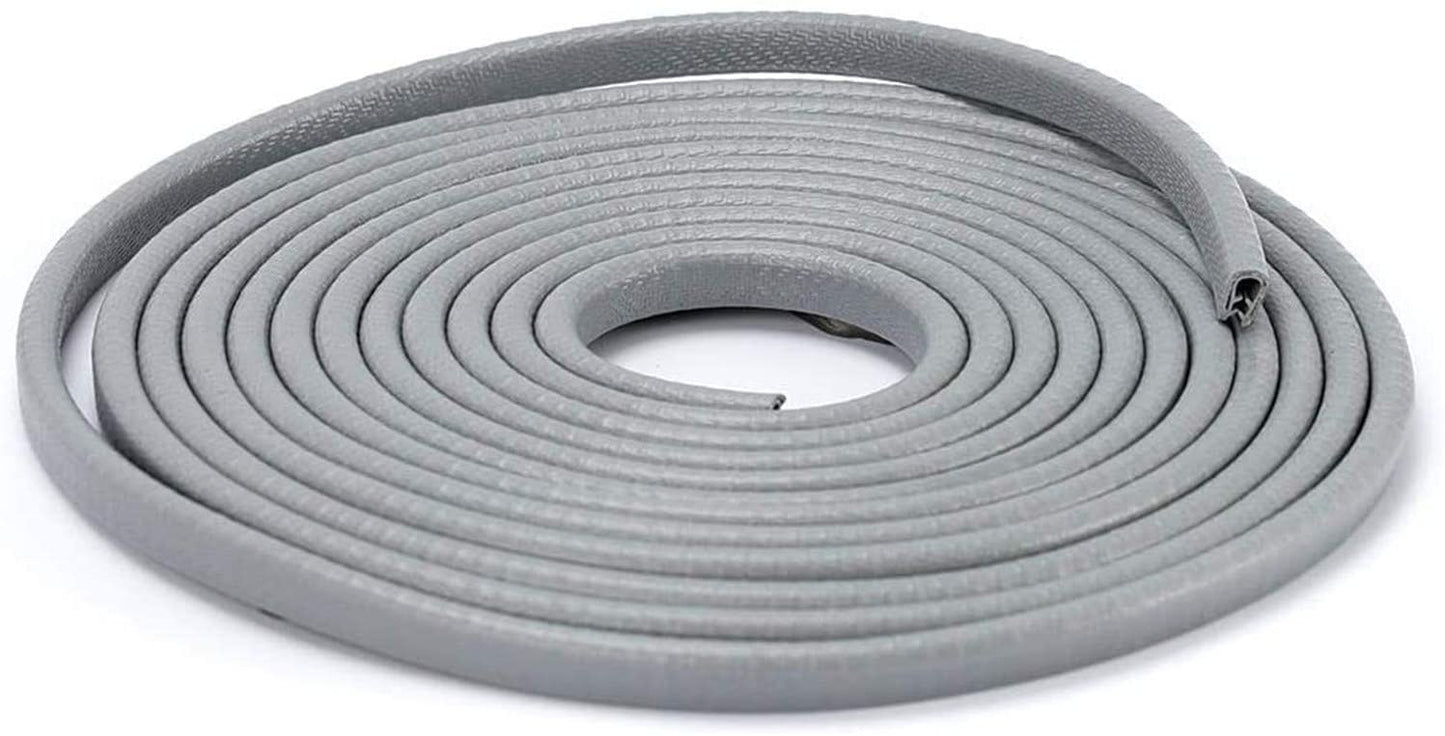 Bordure de Porte en forme U Metal/Caoutchouc - Gris