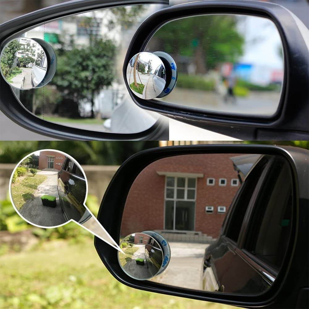 2 x Miroirs Rétroviseurs d'Angle Mort Ronde Réglables