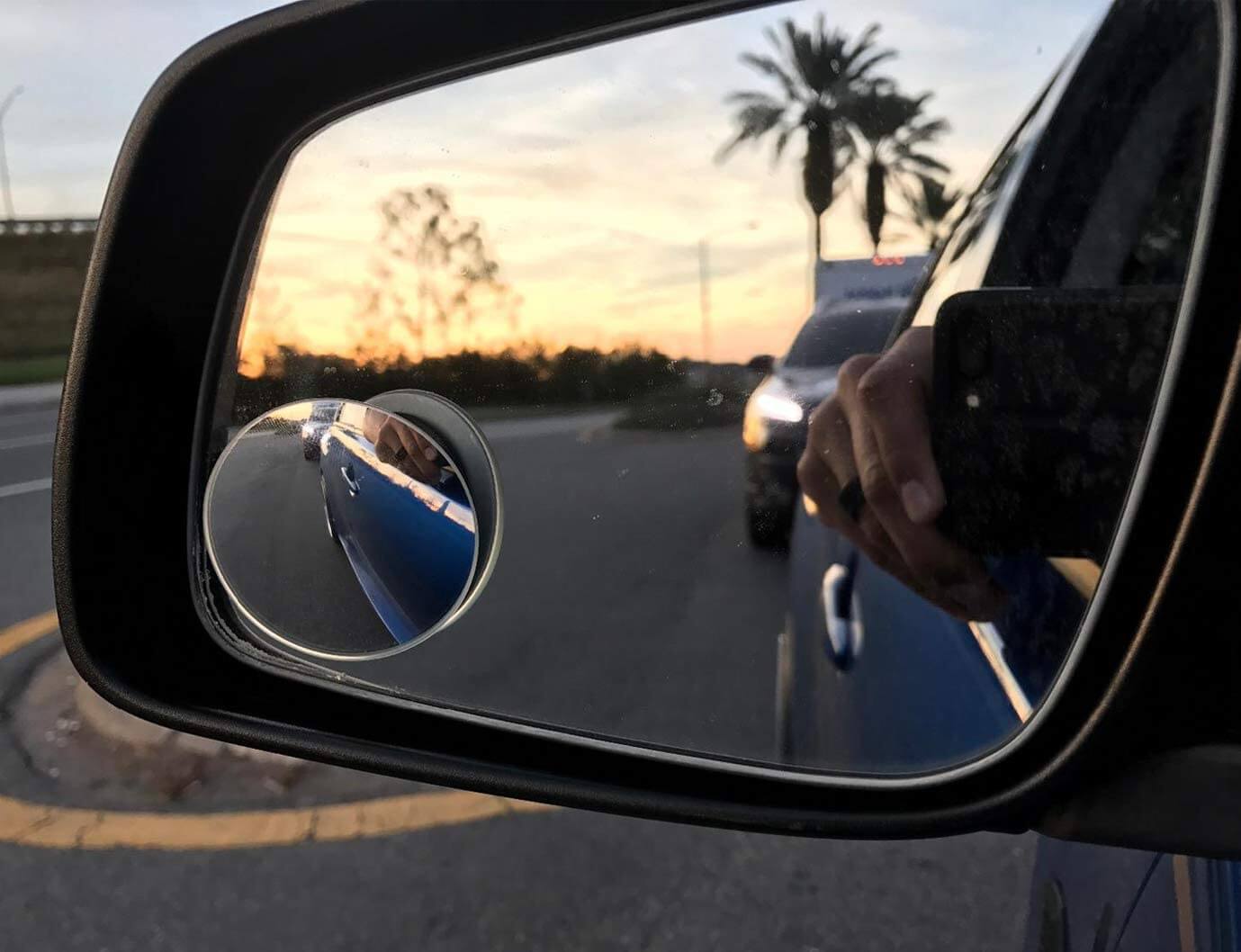 2 x Miroirs Rétroviseurs d'Angle Mort Ronde Réglables