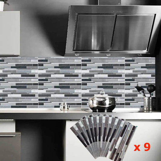 Panneau Adhesif Mural Autocollant 3D Cuisine, Salle de Bain 30*15CM