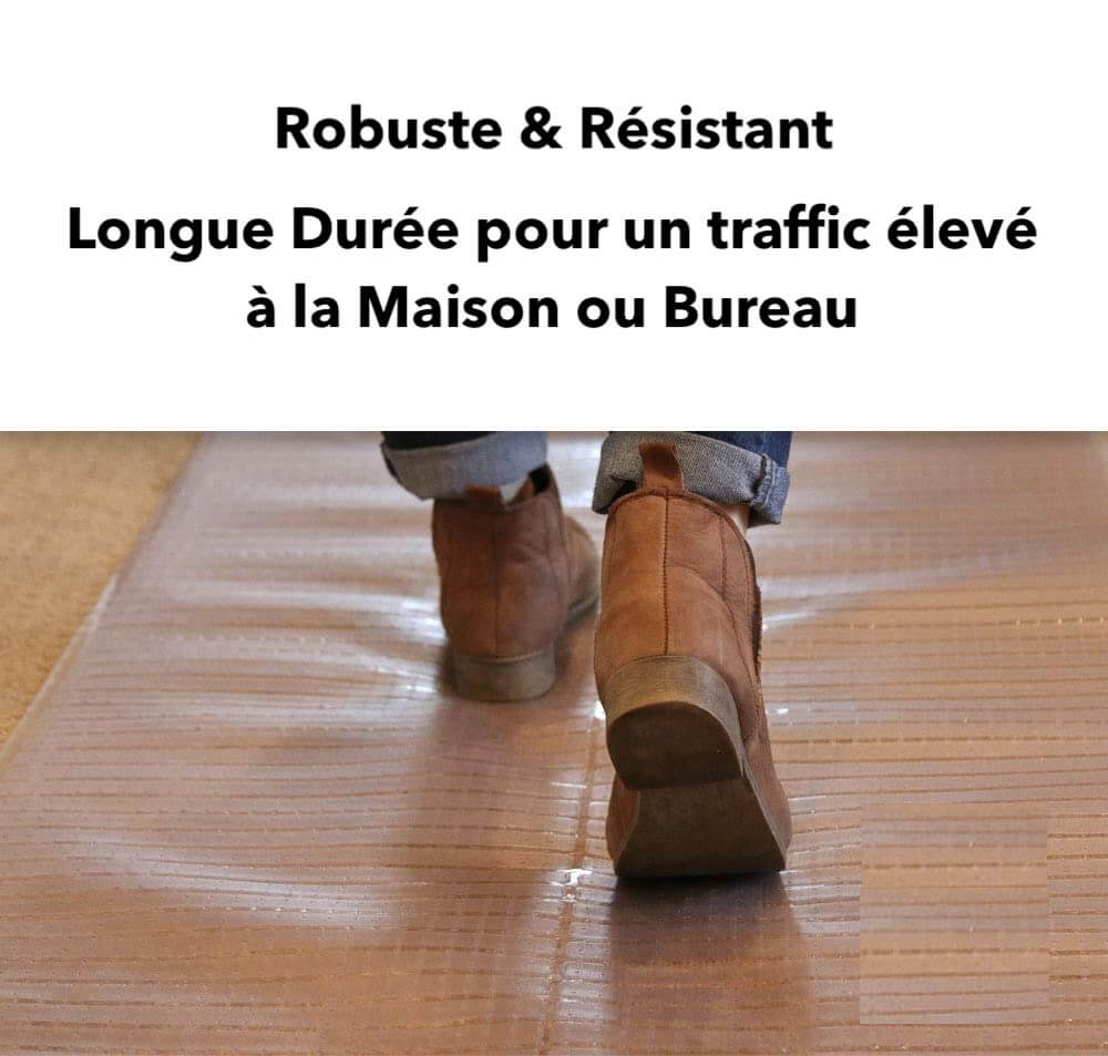 Protecteur De Sol pour tapis antidérapant, transparent, vinyle plastique