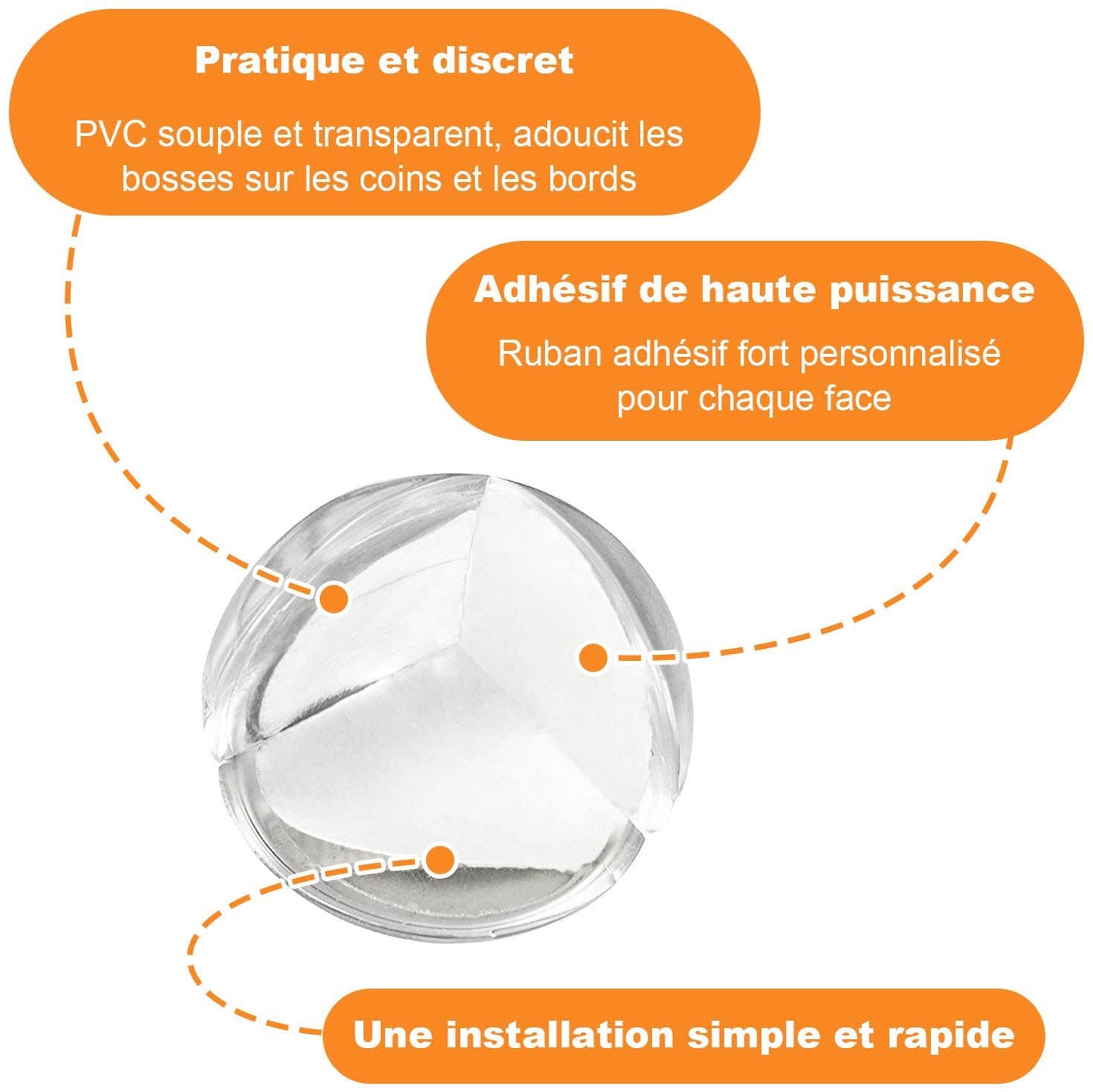 Protections Coin de Table pour Bébé,Angle pour Meuble | Molles & Rondes