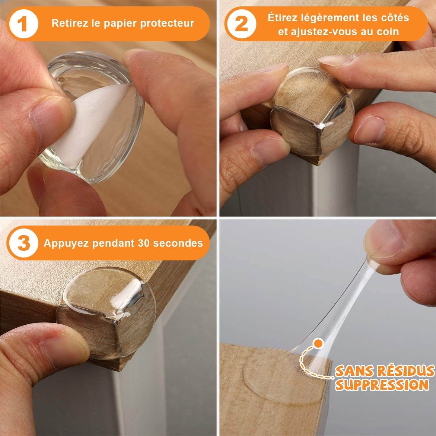 Protections Coin de Table pour Bébé,Angle pour Meuble | Molles & Rondes