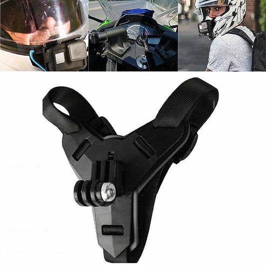 Sangle de Casque de Moto Support de Fixation Avant Menton pour GoPro