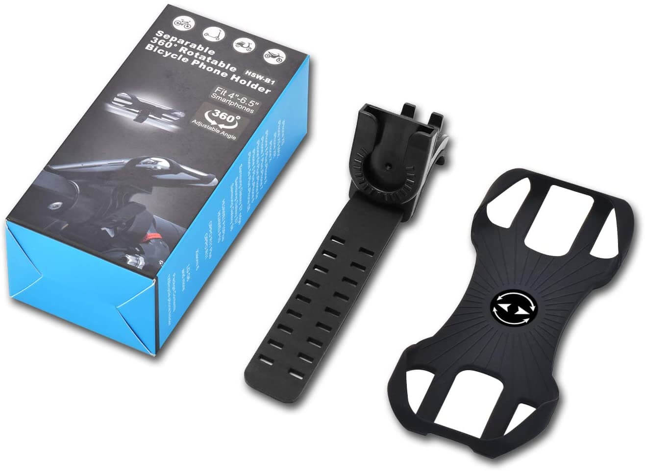 Support Téléphone pour Vélo/Moto Universel Rotatif Réglable