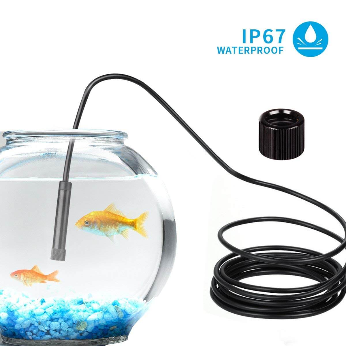 Endoscope USB Android HD 720P, 8 LED 8mm, IP67 étanche 3,5 mètres