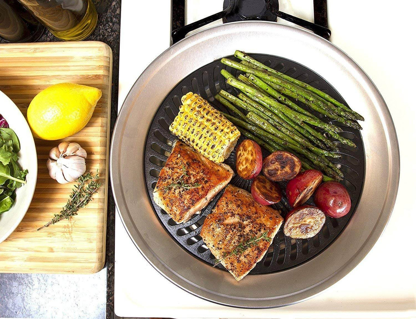 Grille de Cuisinière Intérieur Saine et Sans Fumée