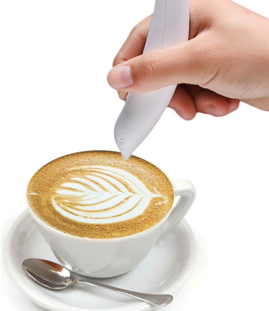 Stylo électrique pour décoration de cafés, épices, gâteaux, tartes, desserts