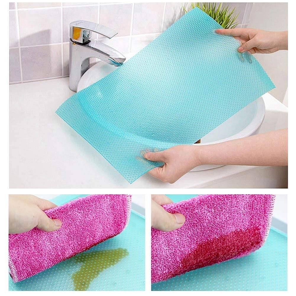 4 x Tapis de Réfrigirateur Anti-bactérien