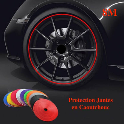 Protection Jantes de Voiture Universel en Caoutchouc 8M