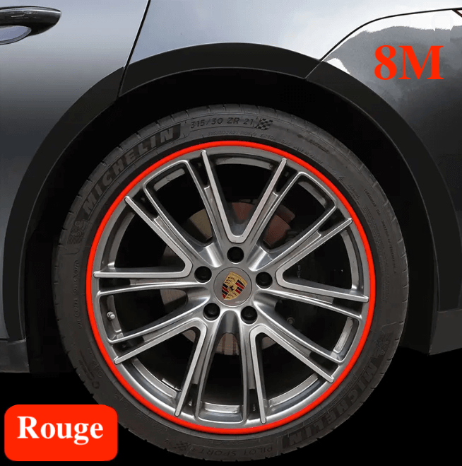 Protection Jantes de Voiture Universel en Caoutchouc 8M
