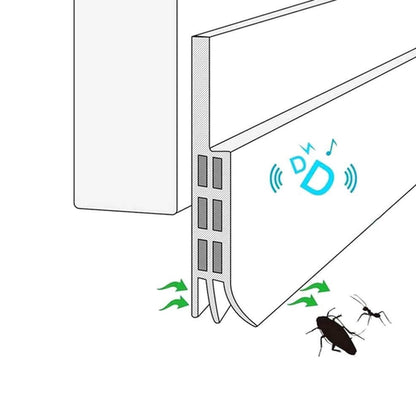 Bande d'Isolation è 3 Couches pour Porte et Fenêtre - Noir
