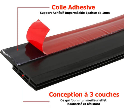 Bande d'Isolation à 3 Couches pour Porte et Fenêtre - Marron