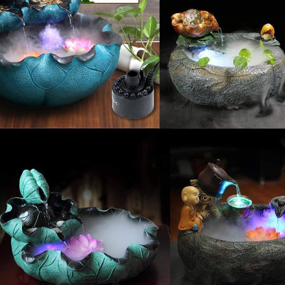 Mini Vaporisateur 12 LED pour Fontaine Intérieure ou Extérieure