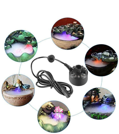 Mini Vaporisateur 12 LED pour Fontaine Intérieure ou Extérieure