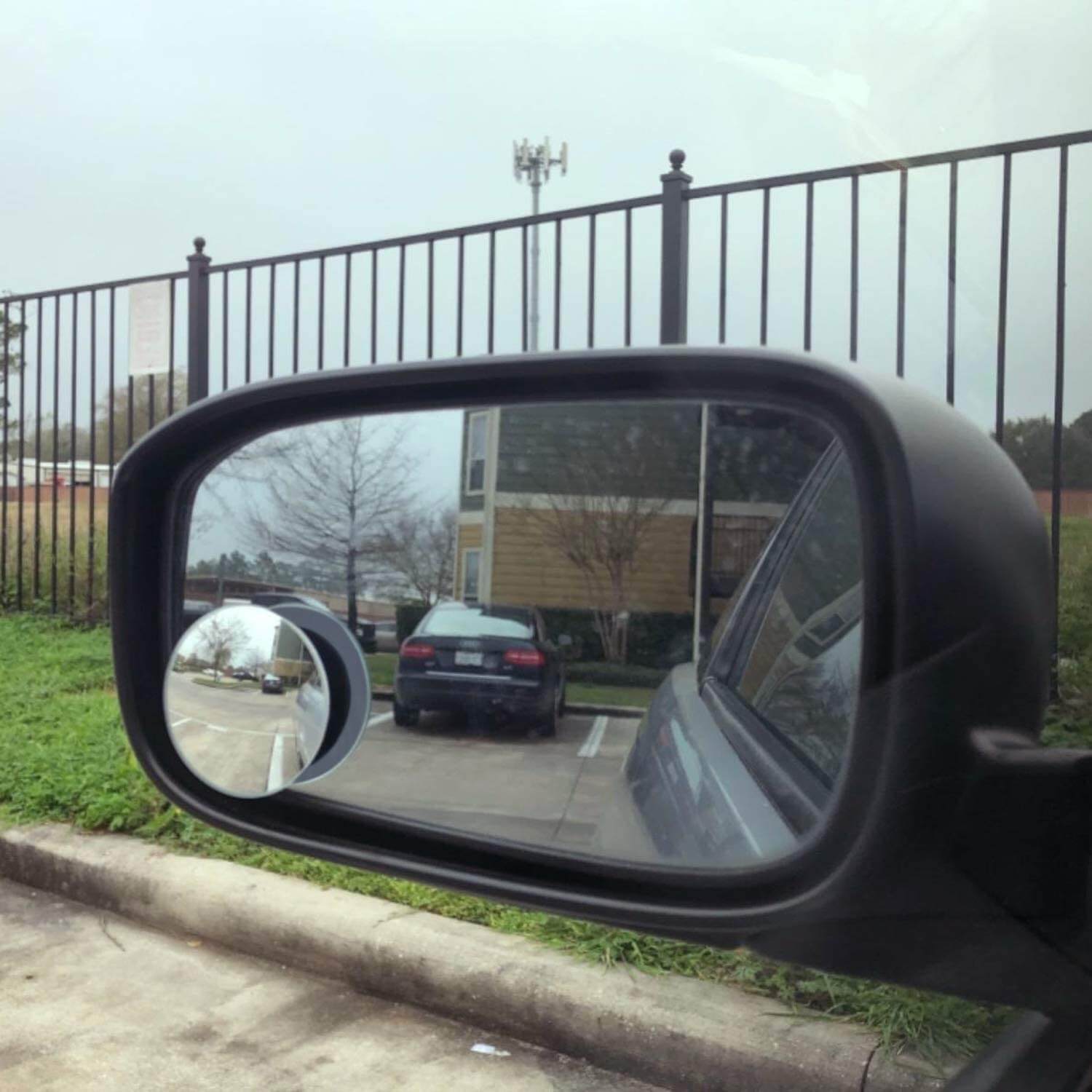 2 pièces(noir) Miroir d'angle mort pour voiture, Miroir d'angle