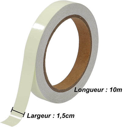 Ruban Adhésif Lumineux Phosphorescent 10 Mètres - Vert