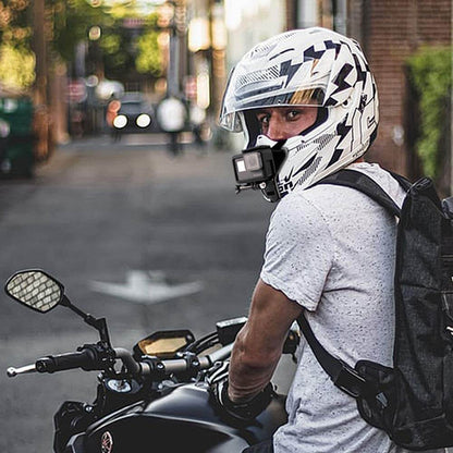 Sangle de Casque de Moto Support de Fixation Avant Menton pour GoPro