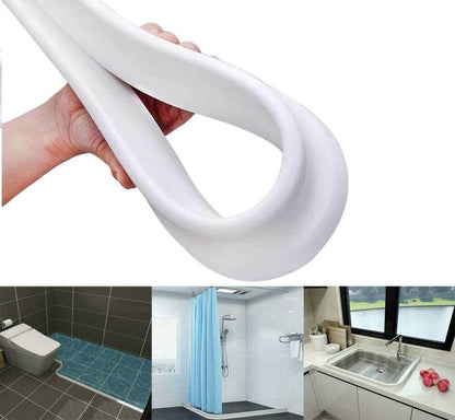 Seuil de Rétention d'Eau en Silicone Autocollante et Pliable