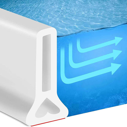 Seuil de Rétention d'Eau en Silicone Autocollante et Pliable