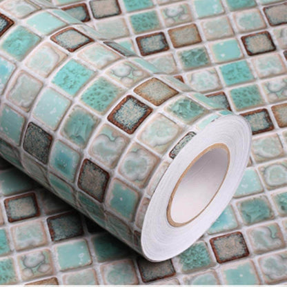 Adhésif Mosaïque Autocollant pour Cuisine et Salle de bain - Vert