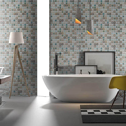 Adhésif Mosaïque Autocollant pour Cuisine et Salle de bain - Vert