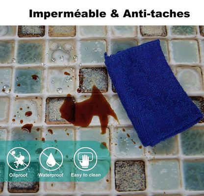 Adhésif Mosaïque Autocollant pour Cuisine et Salle de bain - Vert