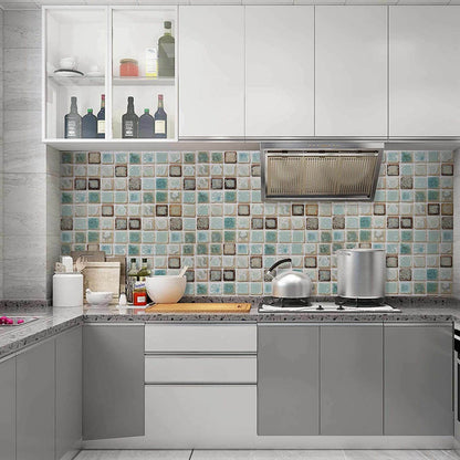 Adhésif Mosaïque Autocollant pour Cuisine et Salle de bain - Vert